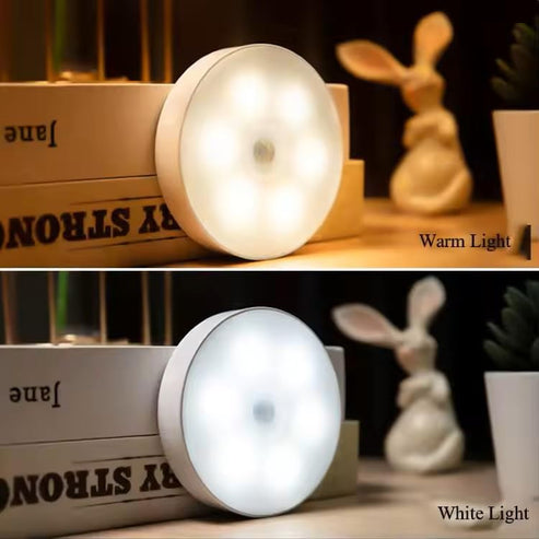 مصباح إضاءة ليلي LED ذكي بمستشعر حركة يعمل تلقائيًا (تشغيل/إيقاف) للمنزل