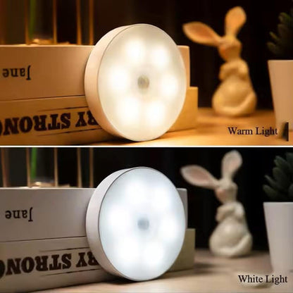 مصباح إضاءة ليلي LED ذكي بمستشعر حركة يعمل تلقائيًا (تشغيل/إيقاف) للمنزل